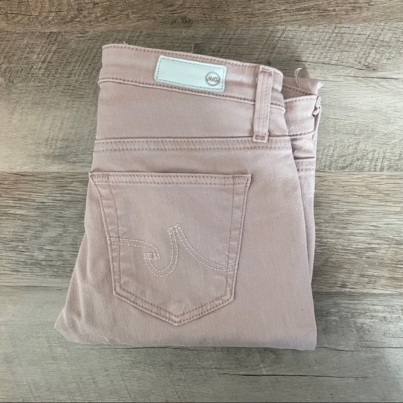 AG Adriano Goldschmeid The Legging Super Skinny Blush Pink Ankle Jeans Size 25 - Picture 4 of 11